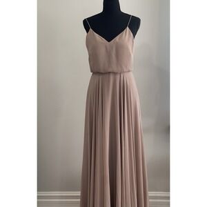 Jenny Yoo Blush Maxi Dress